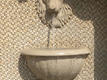Cast Stone Lion Head and Bowl